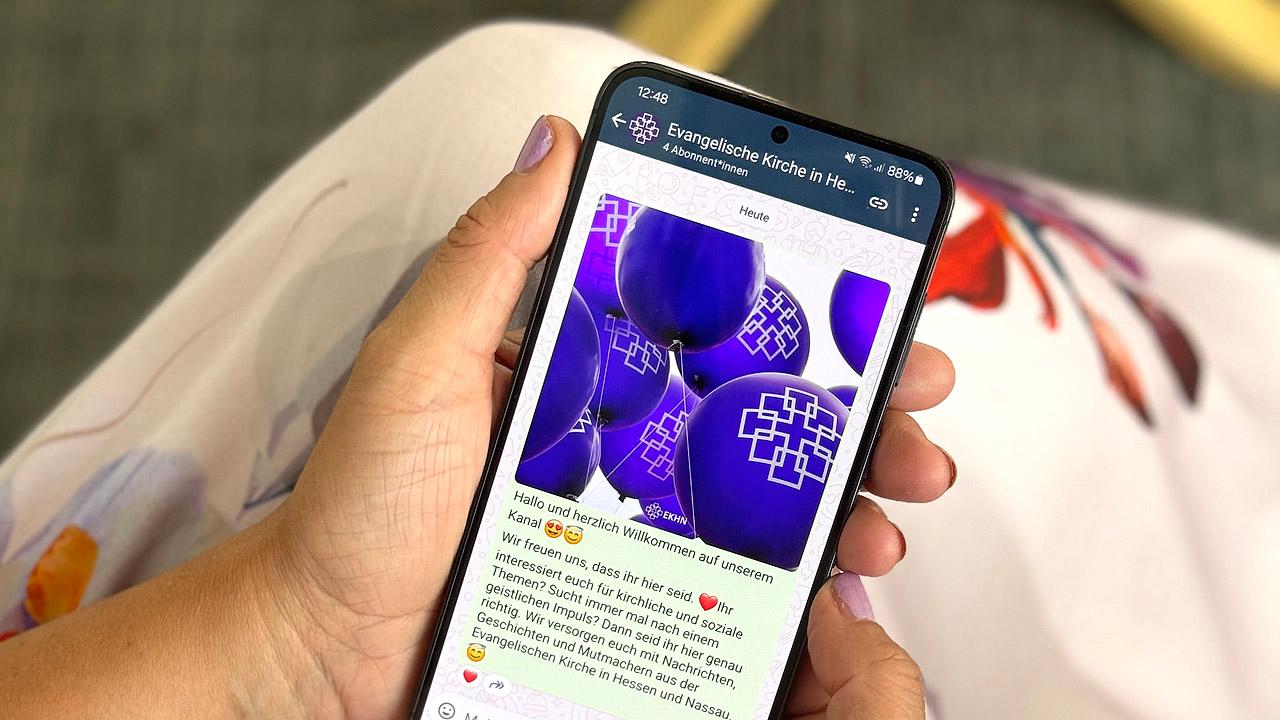WhatsApp-Kanal der EKHN