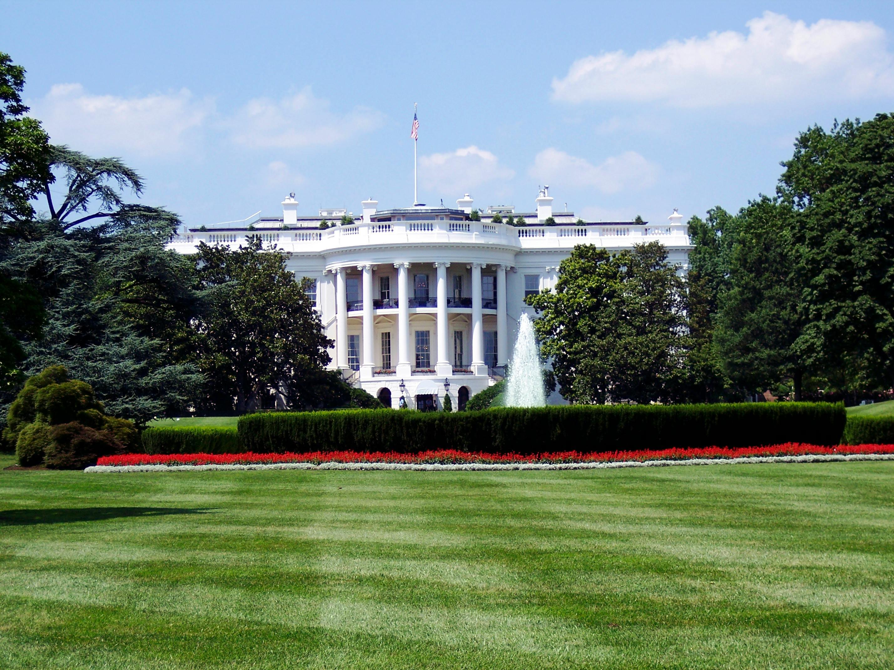 Außenansicht des Weißen Hauses in Washington