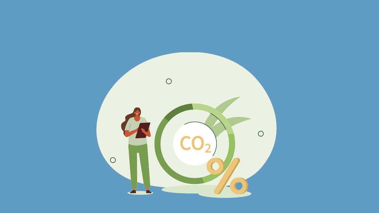 Grafik zu CO2-Ausstoß