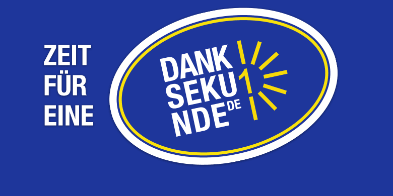 Zeit für eine Danksekunde
